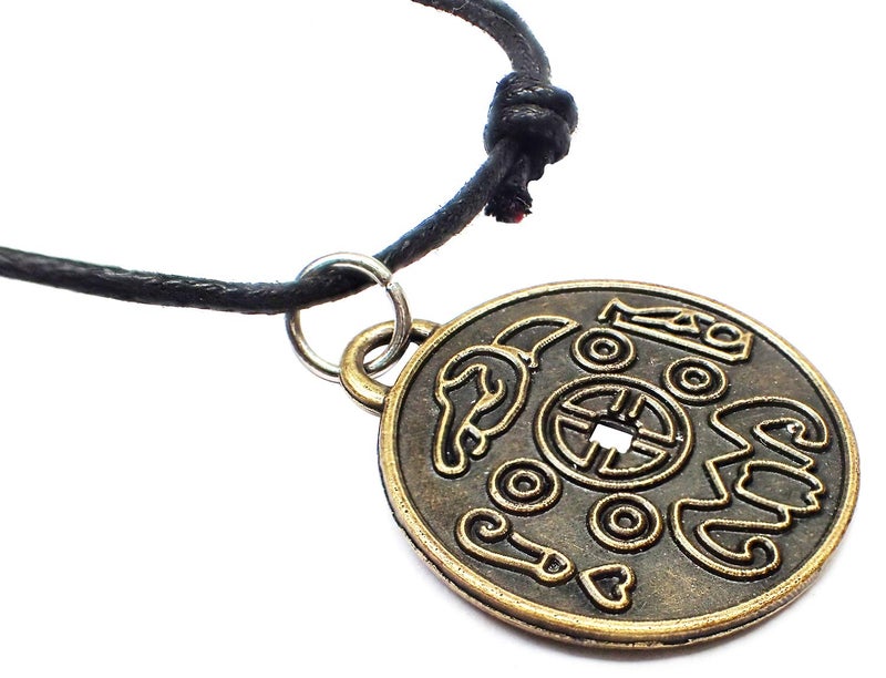 Bijoux de Ja Feng Shui Attract Wealth Good Luck Money Amulet Coin Medal Pendant Adjustable Cord Necklace 16" - Image 4